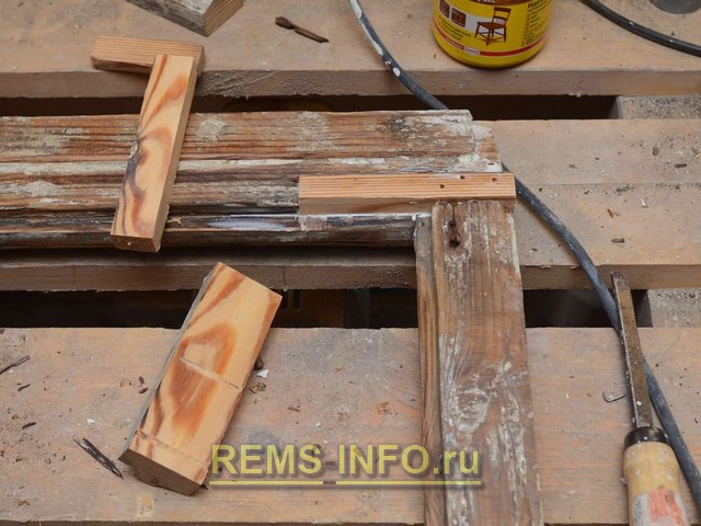 Реставрация деревянного окна - подготовка вкладыша для вклейки.