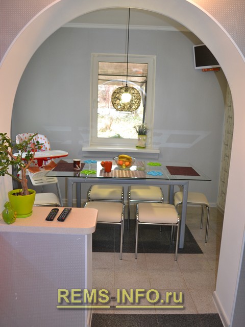 Фото арки на кухню.