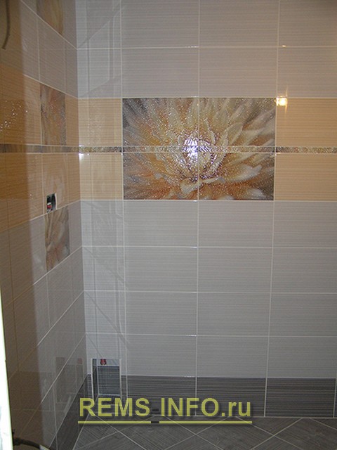 Фото отделки ванной комнаты керамической плиткой 2.