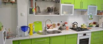 Кухня зеленого цвета фото.