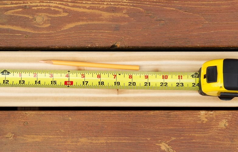 Измерение длины доски